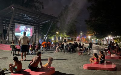 Projection sous les étoiles