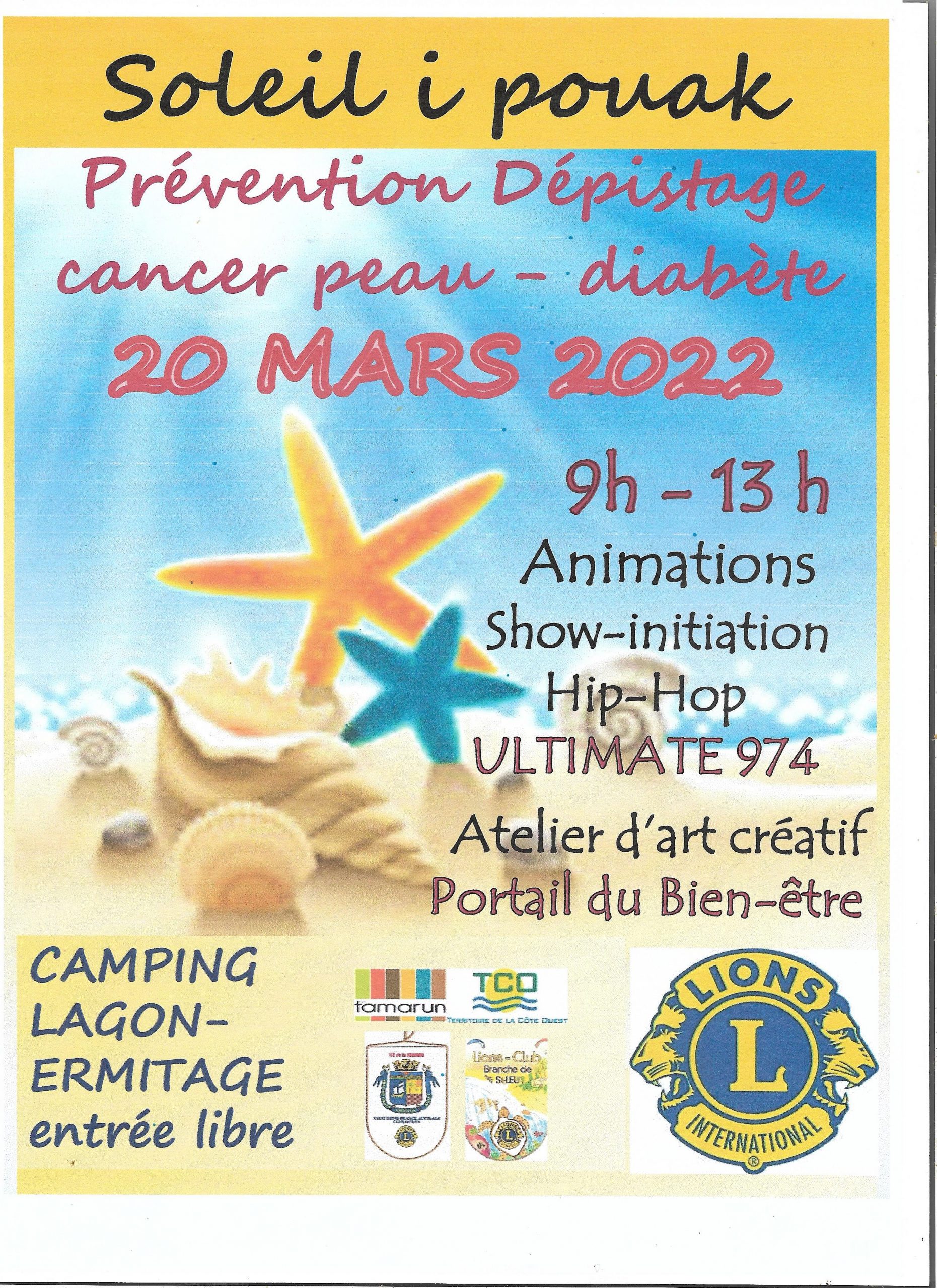 camping ermitage dépistage cancer diabete