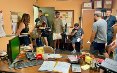 Tournage de la série télévisée « En Boucle » au camping de l’Ermitage